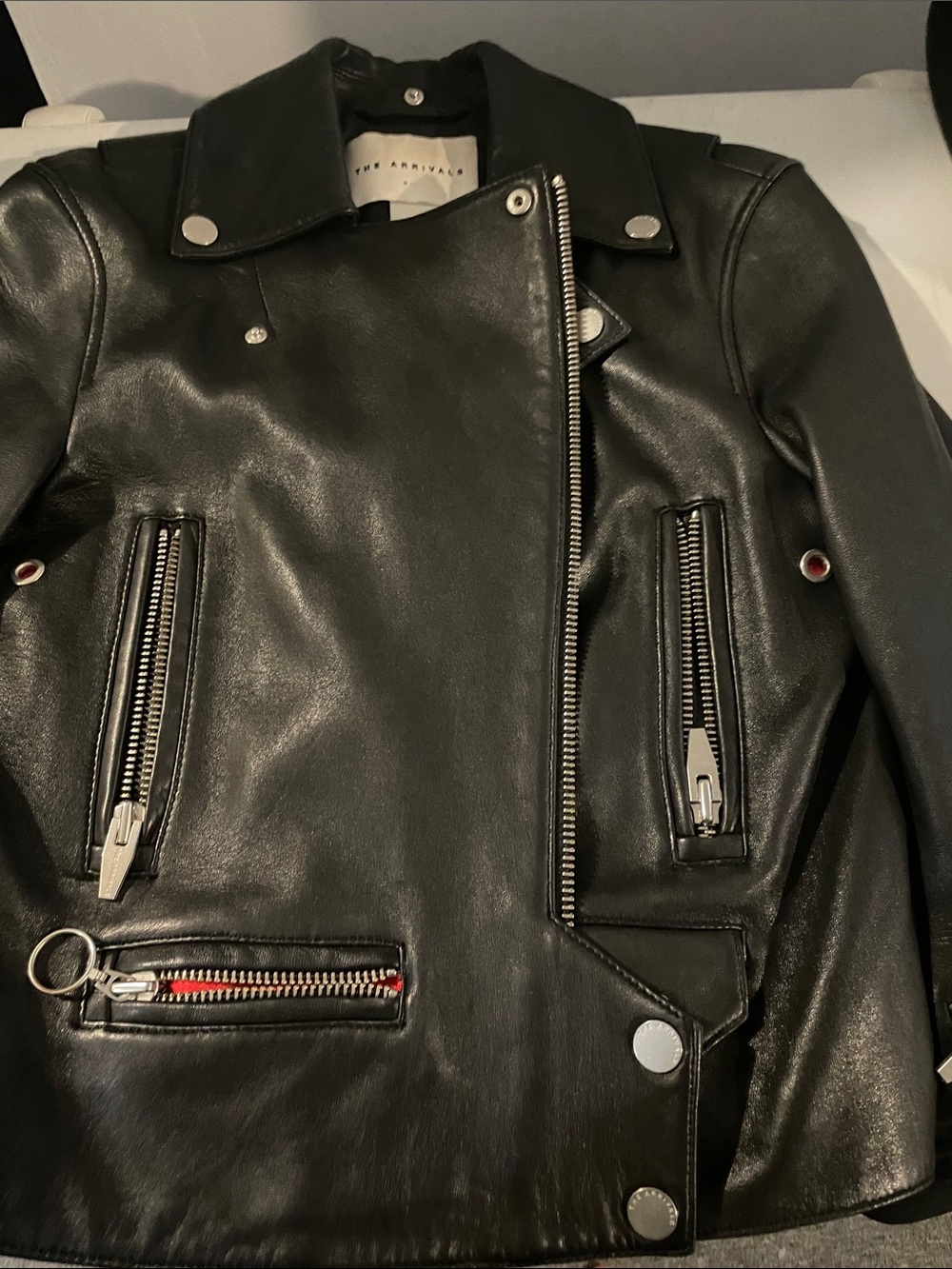The Arrivals Leather Moto Jacket